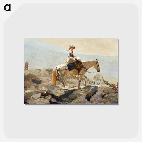 アートポストカード-The Bridle Path, White Mountains - ウィンスロー ホーマー Postcard.