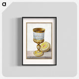 Golden cup with lid - アールト シューマン Poster.