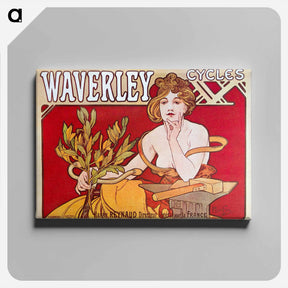 アートパネル-Cycles Waverley Paris - アルフォンス ミュシャ Canvas.
