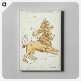 Sidney Hall’s astronomical chart illustration of the Leo Major and the Leo Minor - アンティーク地図 Canvas.