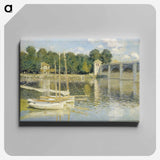 The Argenteuil Bridge - Claude Monet Canvas.