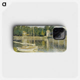 The Argenteuil Bridge - Claude Monet Phone Case.