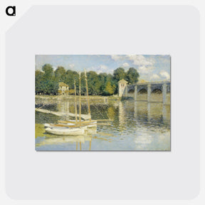 アートポストカード-The Argenteuil Bridge - クロード モネ Postcard.