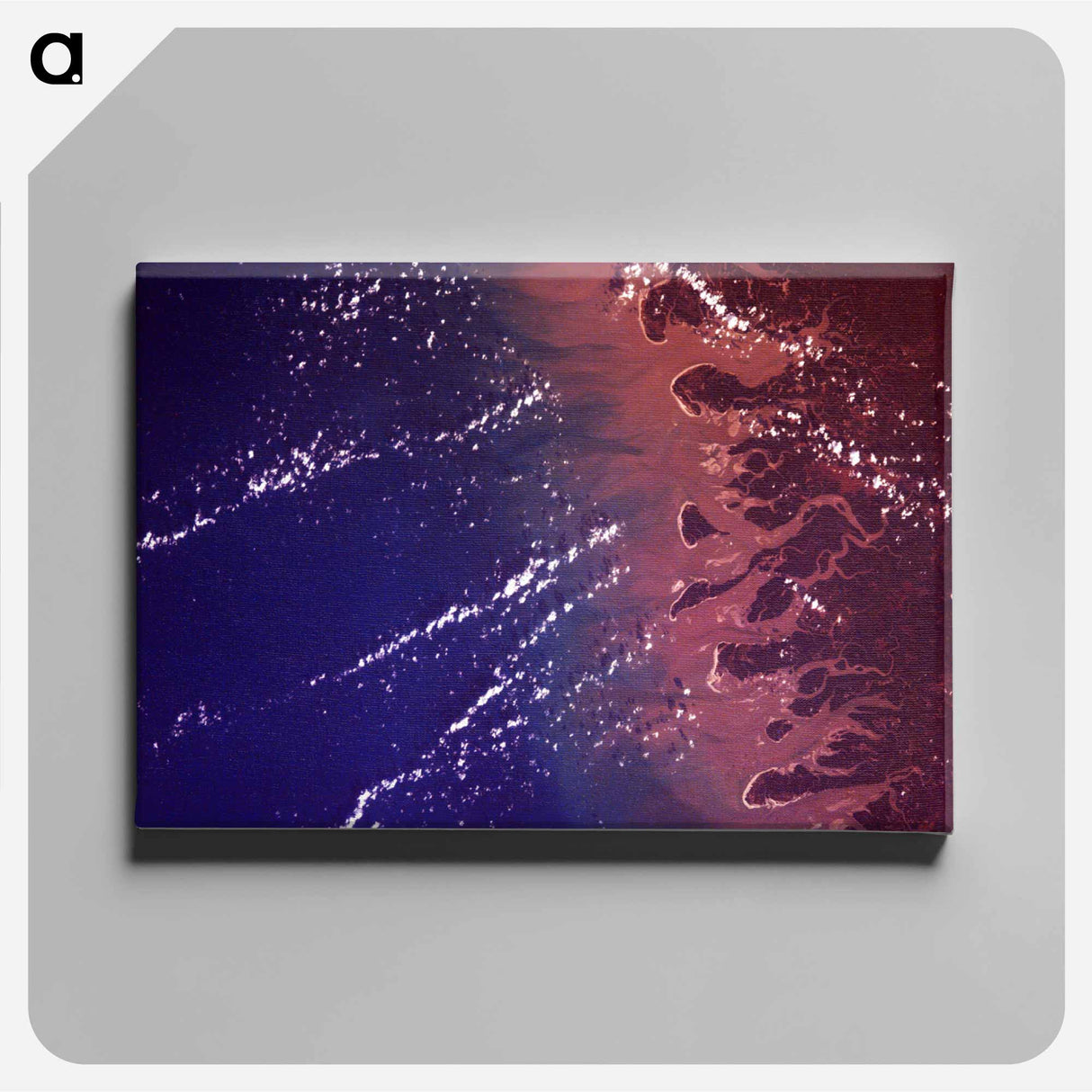 アートパネル-Rio Gurupi Delta, Maranhao
 - 上空からの地球 Canvas.