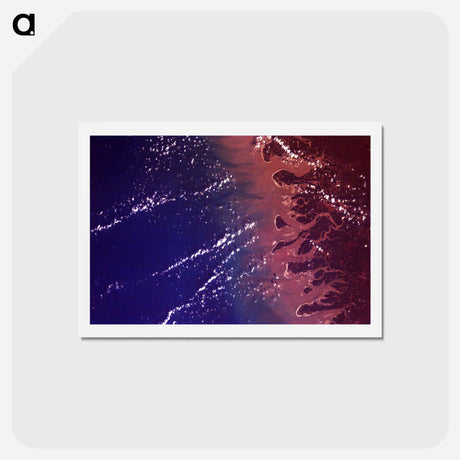 アートポストカード-Rio Gurupi Delta, Maranhao
 - 上空からの地球 Postcard.