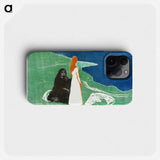 Two Women on the Shore - Edvard Munch Phone Case.