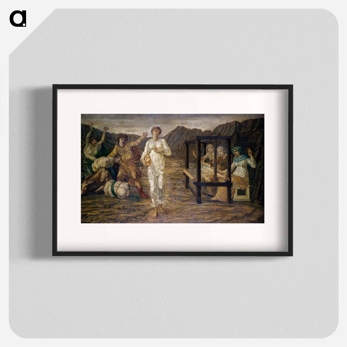 Cupid and Psyche - Palace Green Murals - Psyche set by Venus the Task - エドワード バーン ジョーンズ Poster.