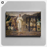 Cupid and Psyche - Palace Green Murals - Psyche set by Venus the Task - エドワード バーン ジョーンズ Canvas.