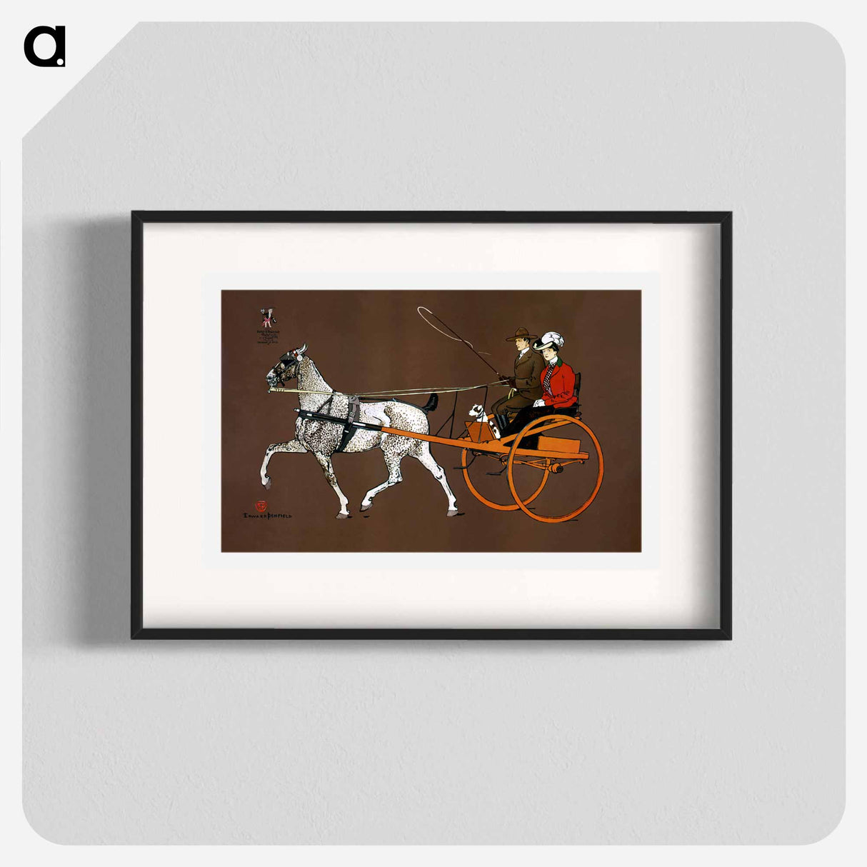 Couple in a carriage - Edward Penfield Poster.