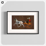 Couple in a carriage - Edward Penfield Poster.