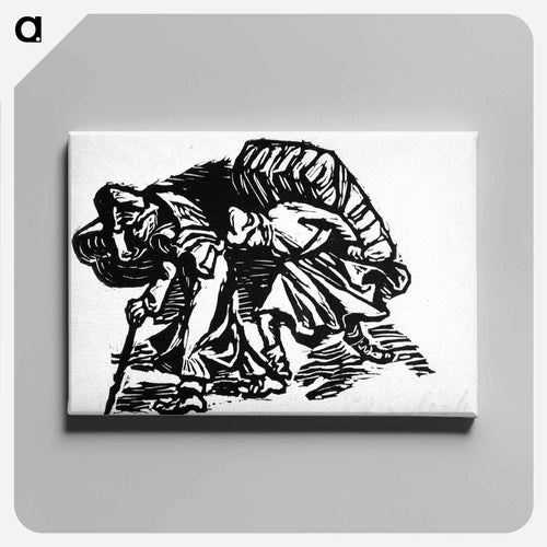 Wayfaring Puppeteers - Ernst Heinrich Barlach Canvas.