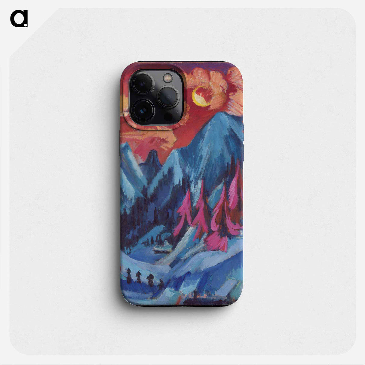 Winter Landscape in Moonlight - エルンスト ルートヴィヒ キルヒナー Phone Case.