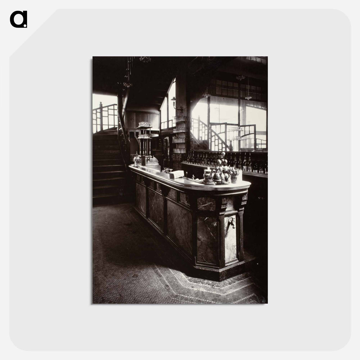 アートポストカード-Bar De Cabaret
 - ウジェーヌ アジェ Postcard.