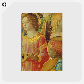 アートポストカード-Coronation of the Virgin (detail) - フラ アンジェリコ Postcard.
