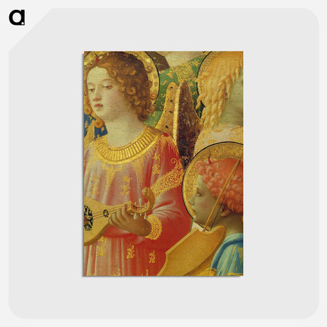アートポストカード-Coronation of the Virgin (detail) - フラ アンジェリコ Postcard.