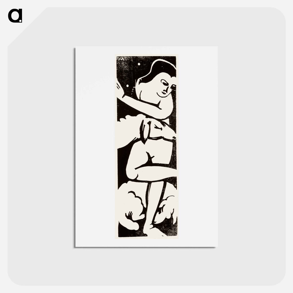 アートポストカード-The shepherdess - フランツ マルク Postcard.