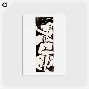 アートポストカード-The shepherdess - フランツ マルク Postcard.
