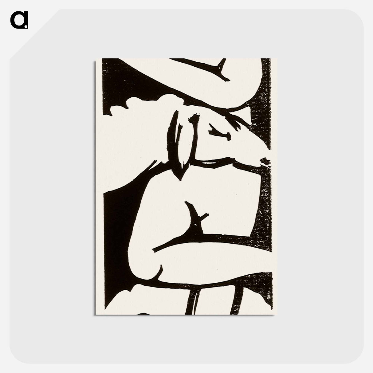 アートポストカード-The shepherdess - フランツ マルク Postcard.