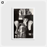 アートポストカード-Jurisprudence - グスタフ クリムト Postcard.