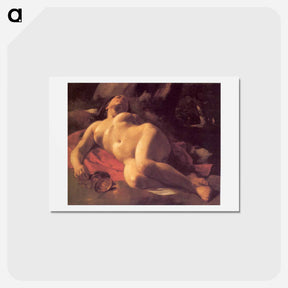 アートポストカード-La Bacchante - ギュスターヴ クールベ Postcard.
