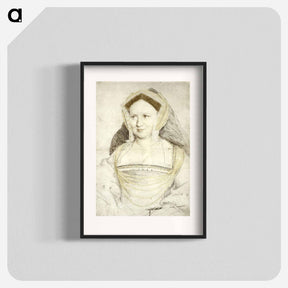 アートポスター-Portrait of Lady Mary Guildford - ハンス ホルバイン Poster.