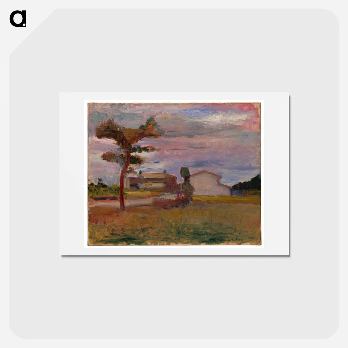 アートポストカード-Corsican Landscape - アンリ マティス Postcard.