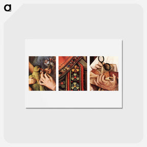 アートポストカード-The Madonna of Canon van der Paele (detail) - ヤン ファン エイク Postcard.