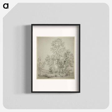 A Stand of Elm Trees; A Study of East Bergholt with the Church
 - ジョン コンスタブル Poster.