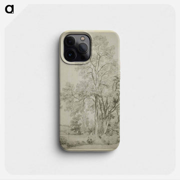 A Stand of Elm Trees; A Study of East Bergholt with the Church
 - ジョン コンスタブル Phone Case.
