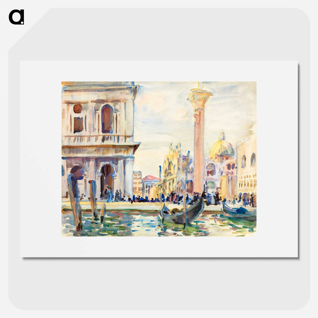 The Piazzetta - John Singer Sargent Poster.