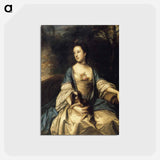 アートポストカード-Caroline, Duchess of Marlborough - ジョシュア レノルズ Postcard.