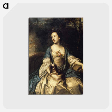 アートポストカード-Caroline, Duchess of Marlborough - ジョシュア レノルズ Postcard.