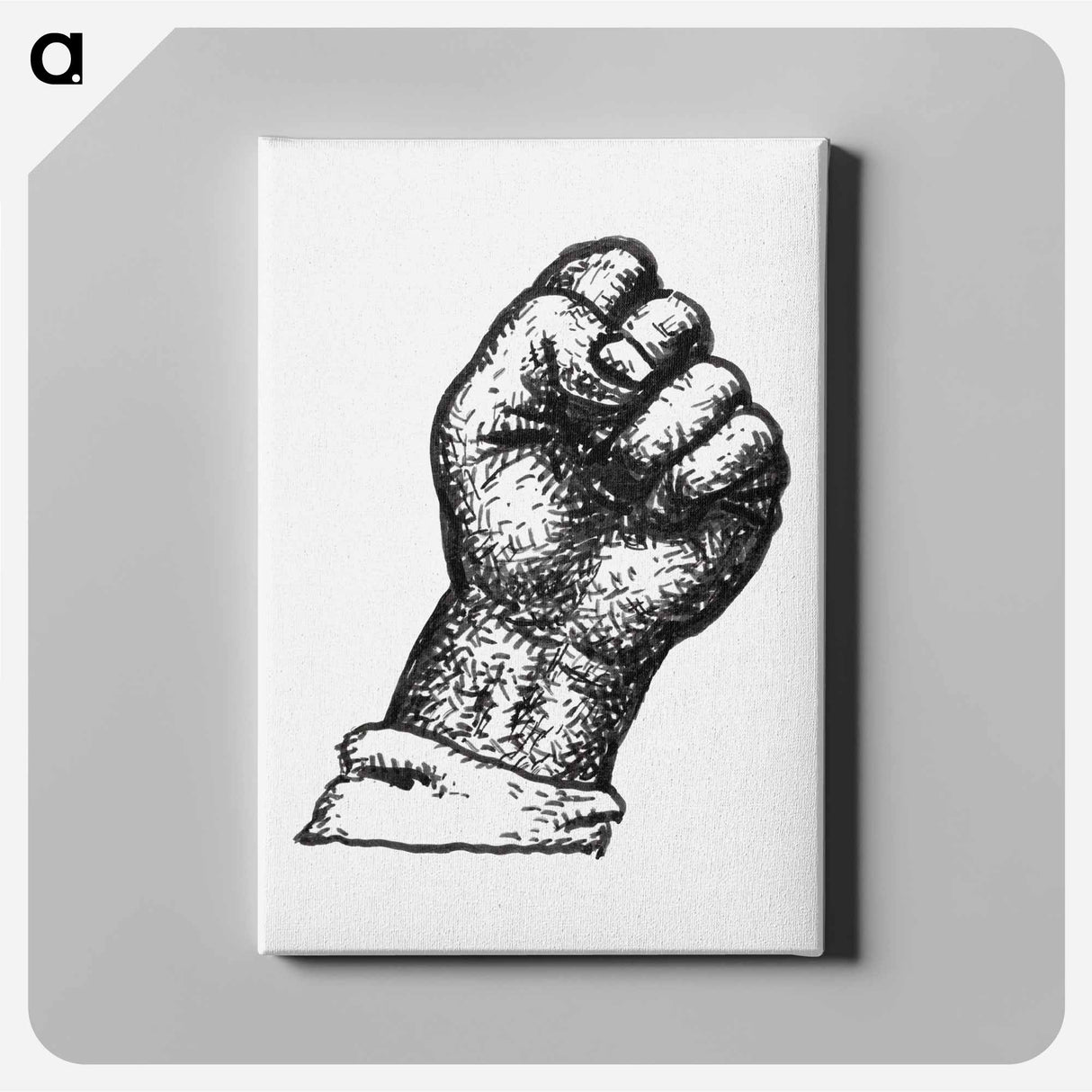 Clenched fist - Leo Gestell Canvas.