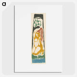 A scratching tahitian woman - ポール ゴーギャン Poster.