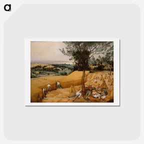 アートポストカード-The Harvesters (July–August) - ピーター ブリューゲル Postcard.
