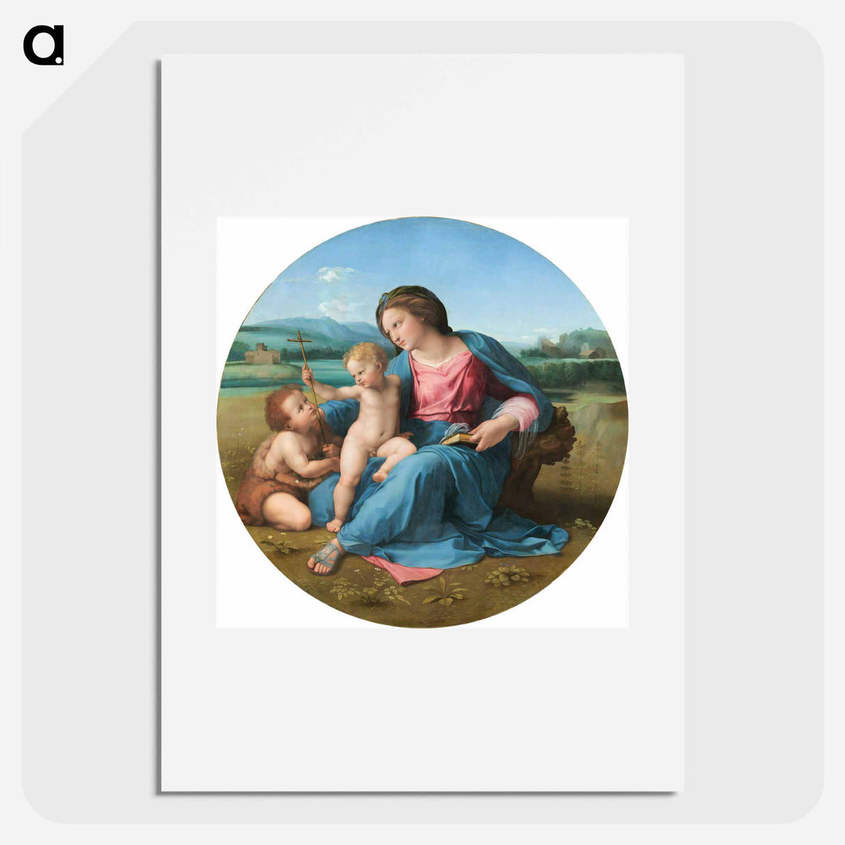 The Alba Madonna - ラファエロ サンティ Poster.