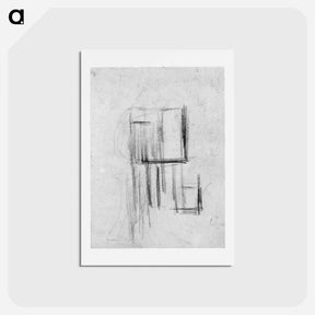 アートポストカード-Composition (The Cow) - テオ ファン ドゥースブルフ Postcard.