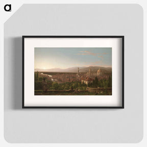 アートポスター-View of Florence from San Miniato - トーマス コール Poster.