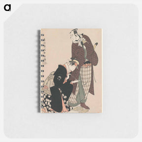 アートメモ帳-Kabuki Actors Matsumoto Kōshirō IV as Ninokuchimura Magoemon, and Nakayama Tomisaburō as Umegawa - 東洲斎 写楽 Memo.