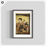 Portraits of Nobility (Emperor and Empress Meiji) - 豊原 国周 Poster.