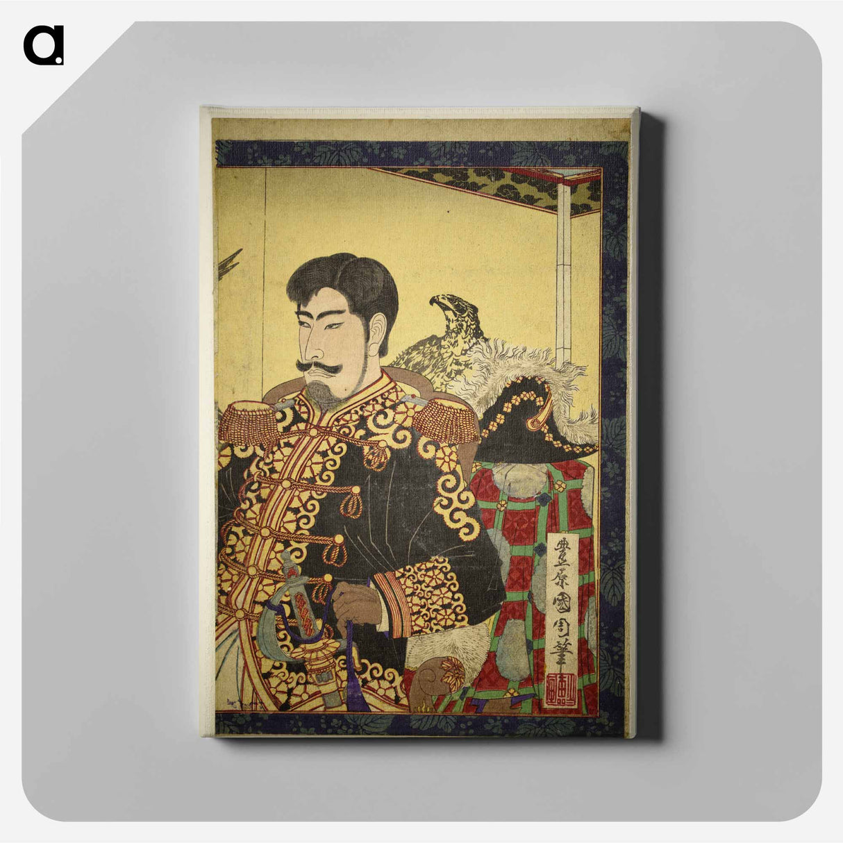 Portraits of Nobility (Emperor and Empress Meiji) - 豊原 国周 Canvas.