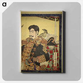 アートパネル-Portraits of Nobility (Emperor and Empress Meiji) - 豊原 国周 Canvas.