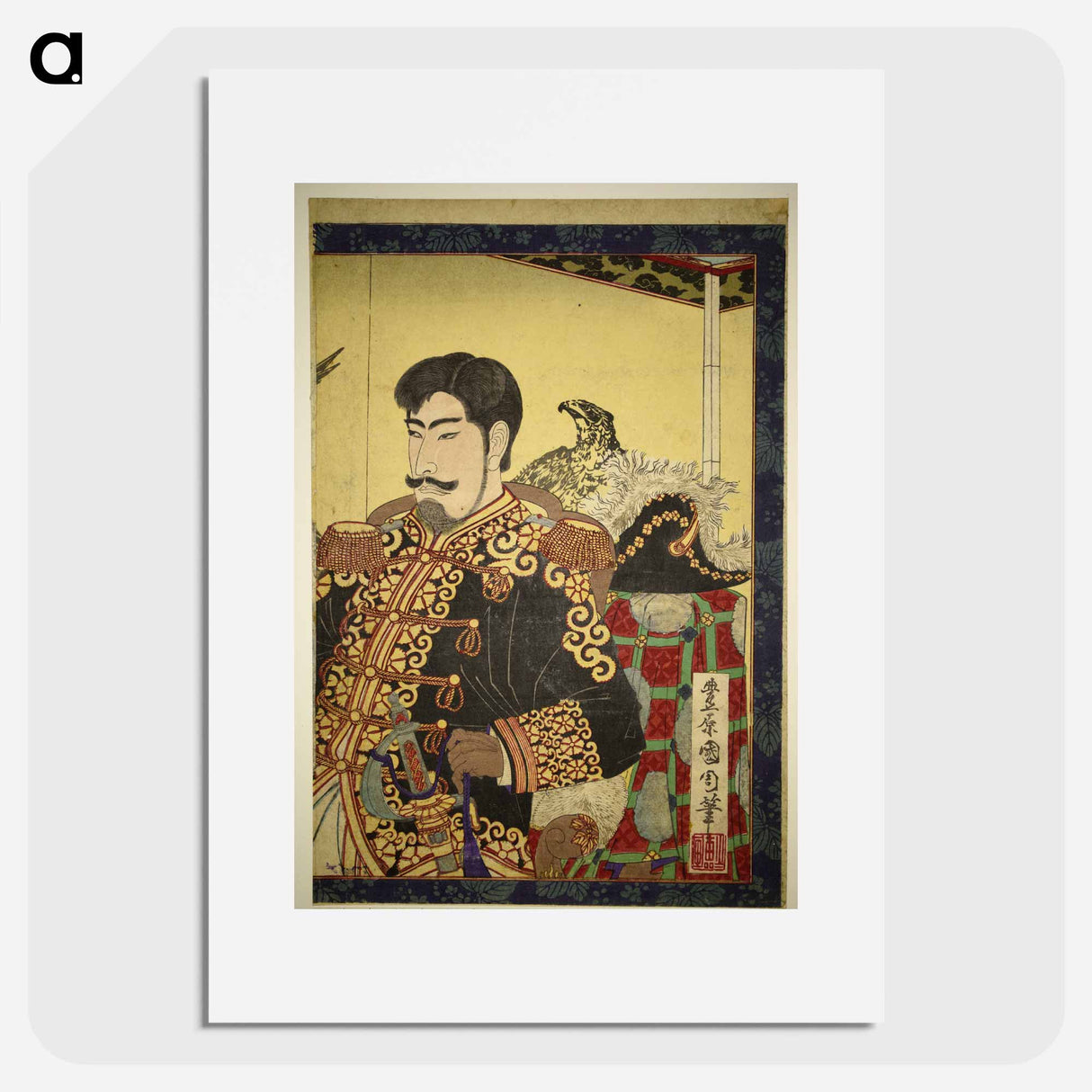 Portraits of Nobility (Emperor and Empress Meiji) - 豊原 国周 Poster.