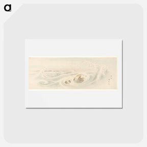 アートポストカード-Whirlpool at Naruto in Awa Province
 - 歌川 広重 Postcard.
