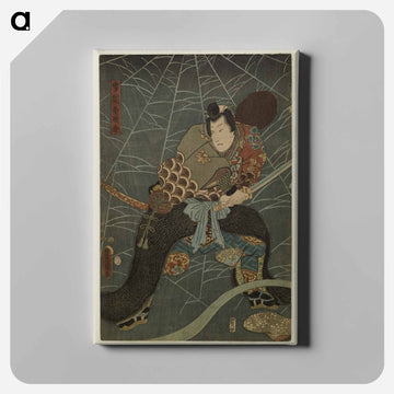 Spiderweb, Giant Rat Tail, Two Warriors
 - 歌川 豊国 Canvas.