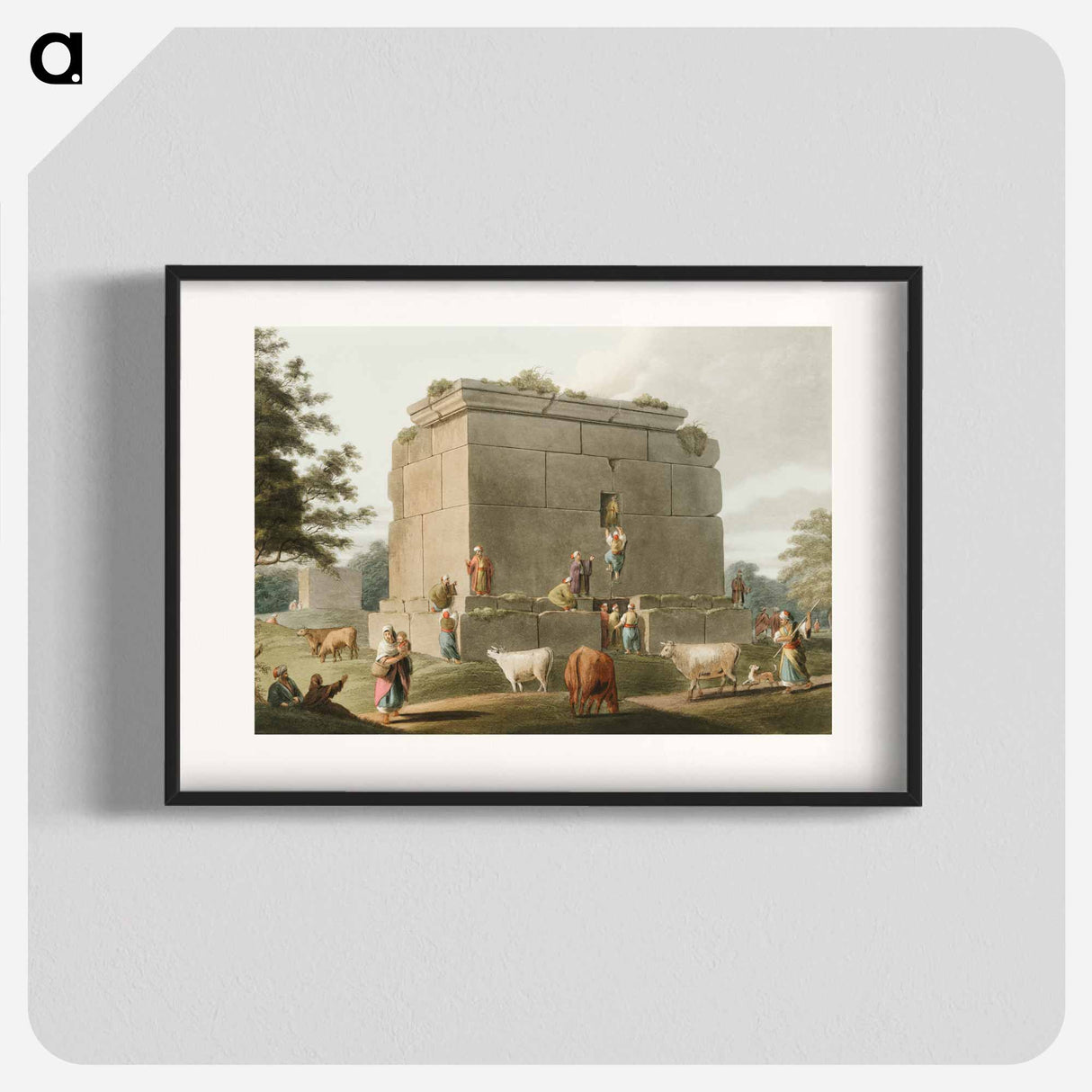 Monument between Tripoli and Tortosa - View of the Ottoman Empire Poster.