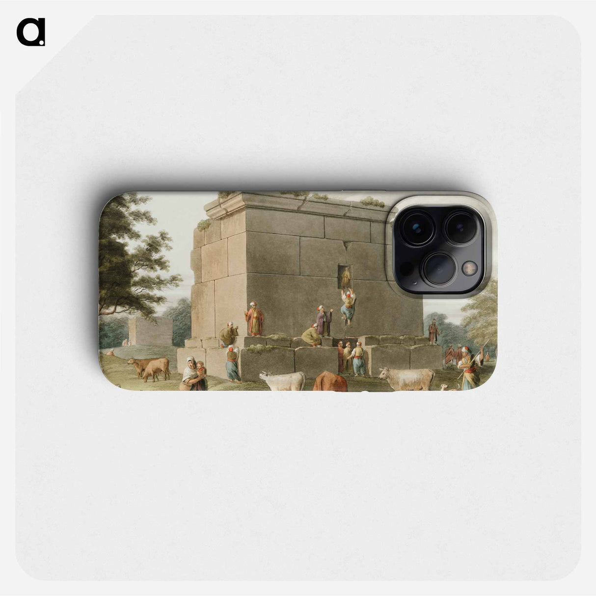 Monument between Tripoli and Tortosa - View of the Ottoman Empire Phone Case.