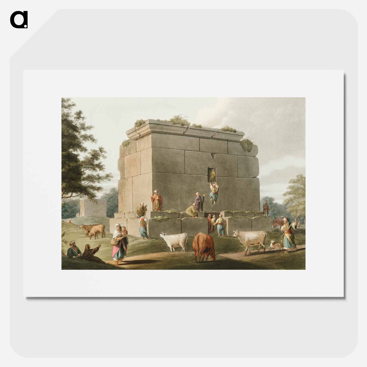 Monument between Tripoli and Tortosa - View of the Ottoman Empire Poster.