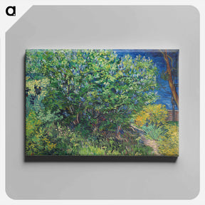 アートパネル-Lilac Bush - フィンセント ファン ゴッホ Canvas.