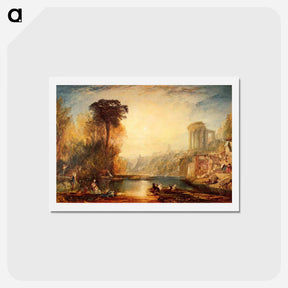 アートポストカード-Landscape Composition of Tivoli - ウィリアム ターナー Postcard.